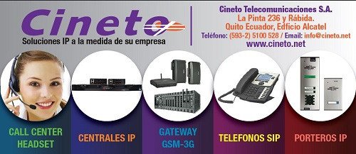 Productos y Servicios 2015 Comercializados por Cineto Telecomunicaciones S.A.